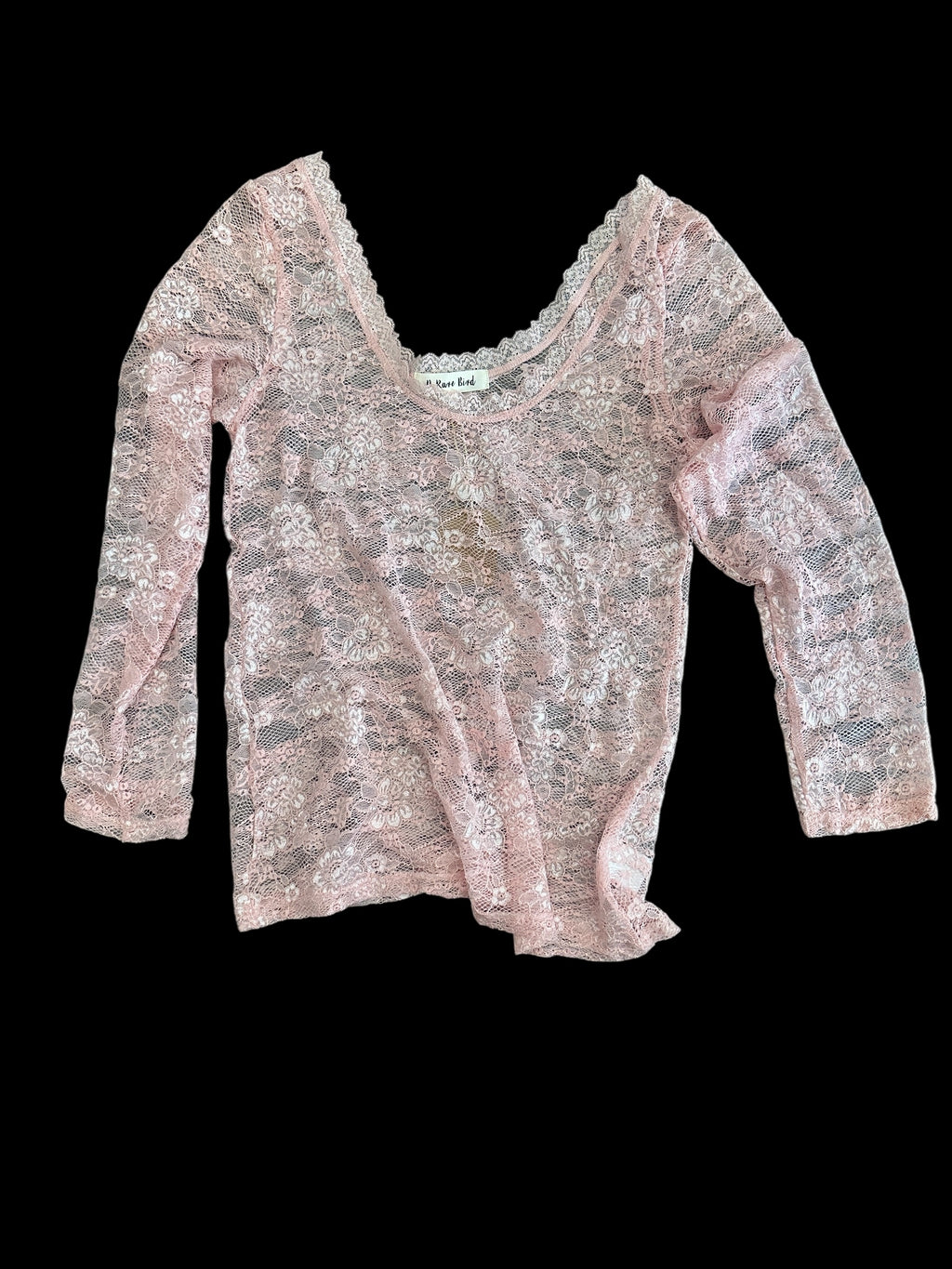 Pink Lace Layer Shirt