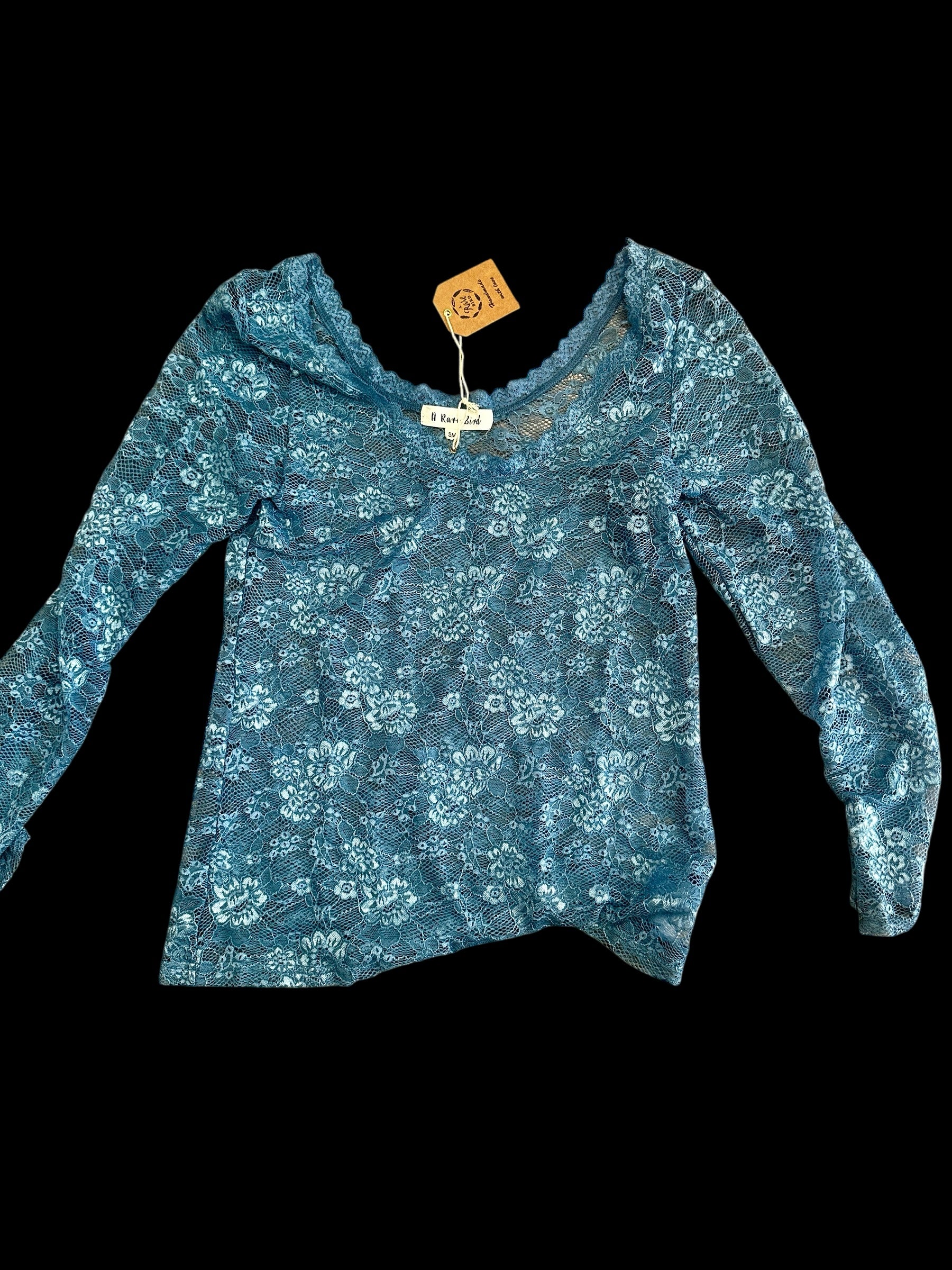 Denim Lace Layer Shirt