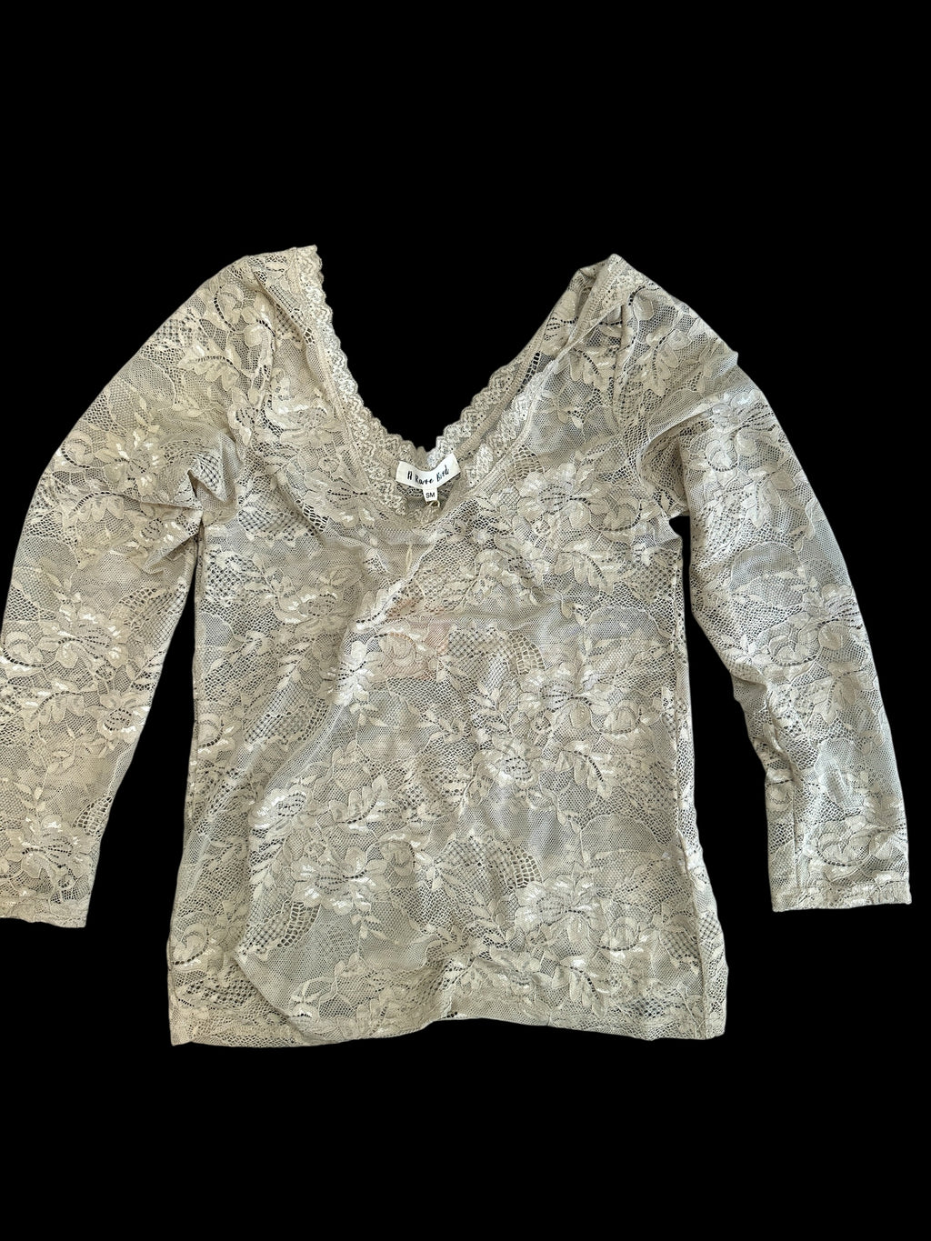 Sand Lace Layer Shirt