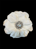 White Flower Pin