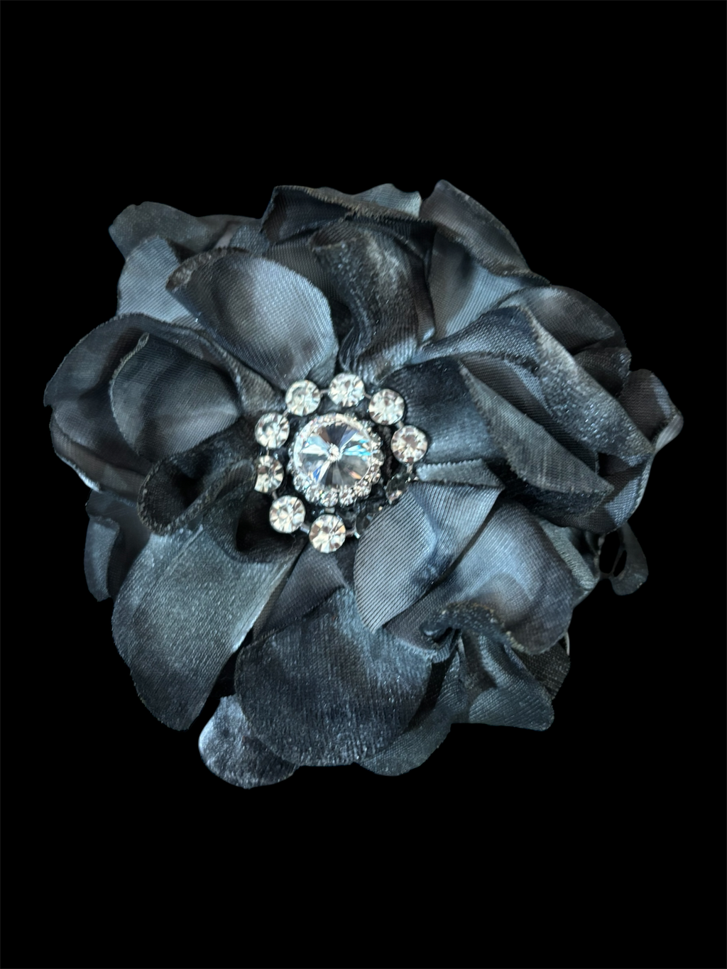 Black Flower Pin