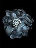 Black Flower Pin
