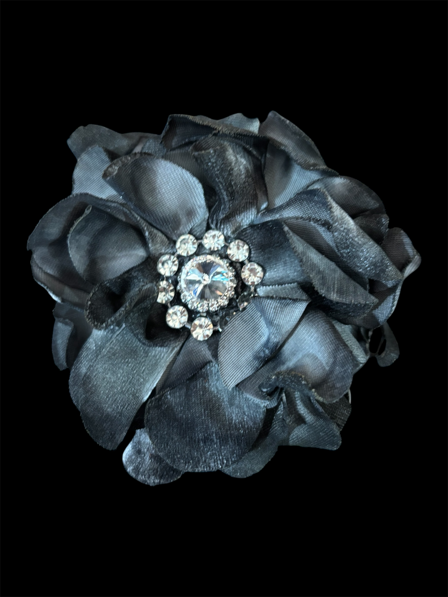 Black Flower Pin