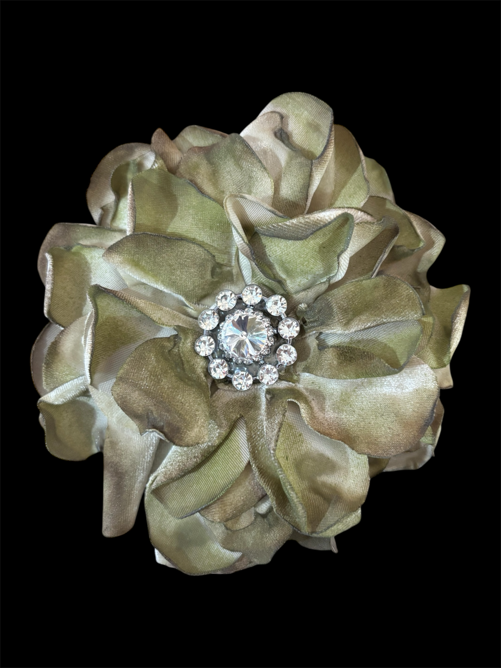 Olive Flower Pin