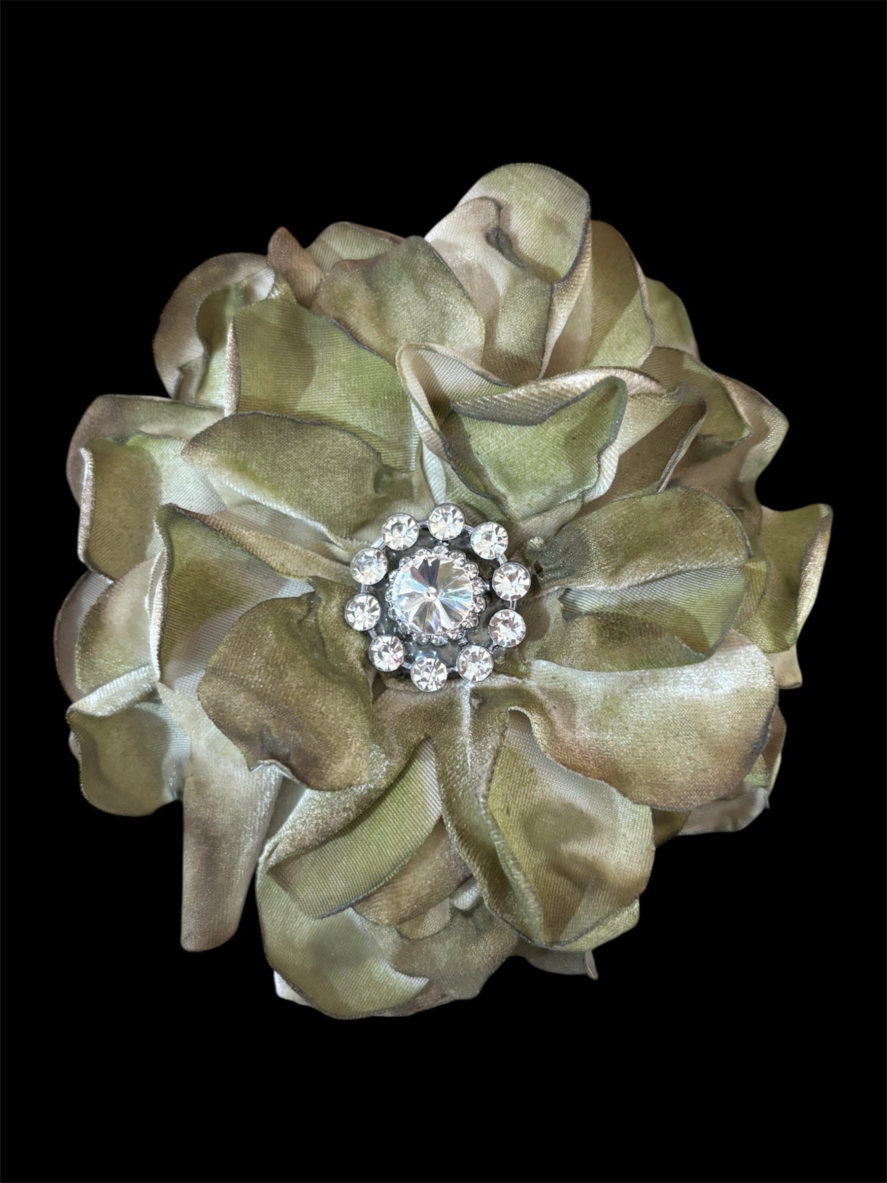 Olive Flower Pin