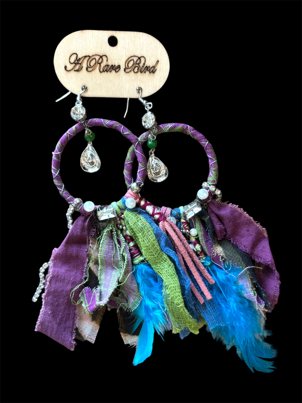 Boho Aura Purple Earrings