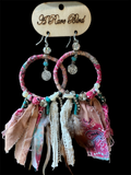 Boho Aura Magenta Earrings