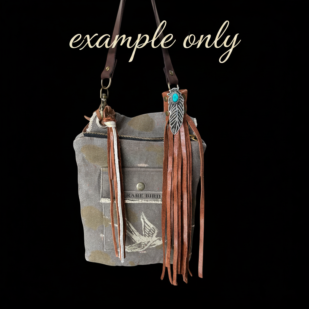 Silver Cross Chocolate Leather Boot Tassel