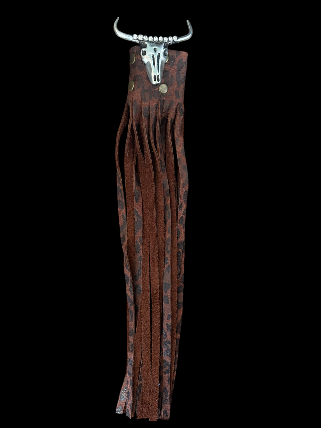 Leopard Longhorn Boot Leather Tassel