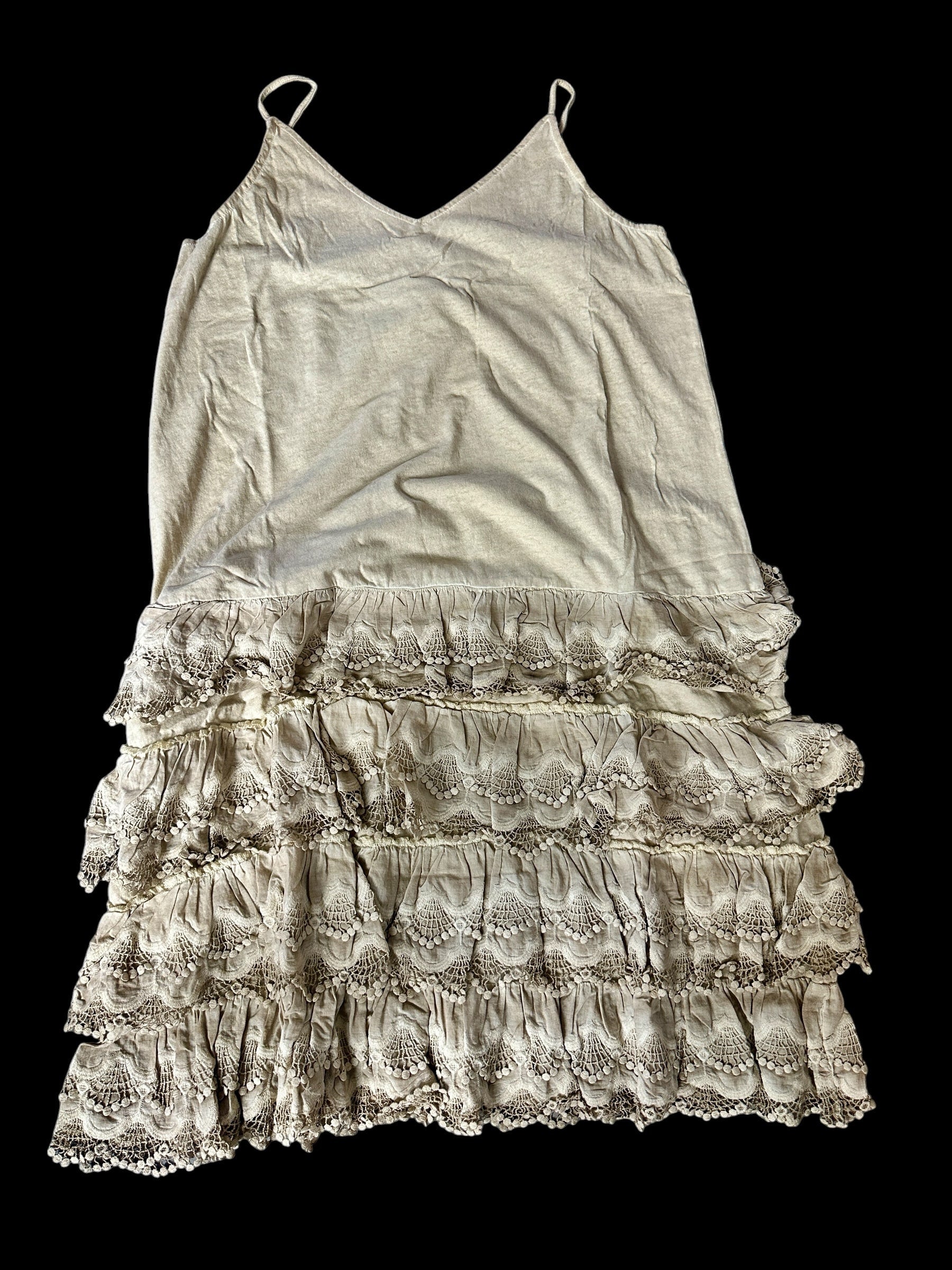 Vintage Ruffle Slip Dress image 1