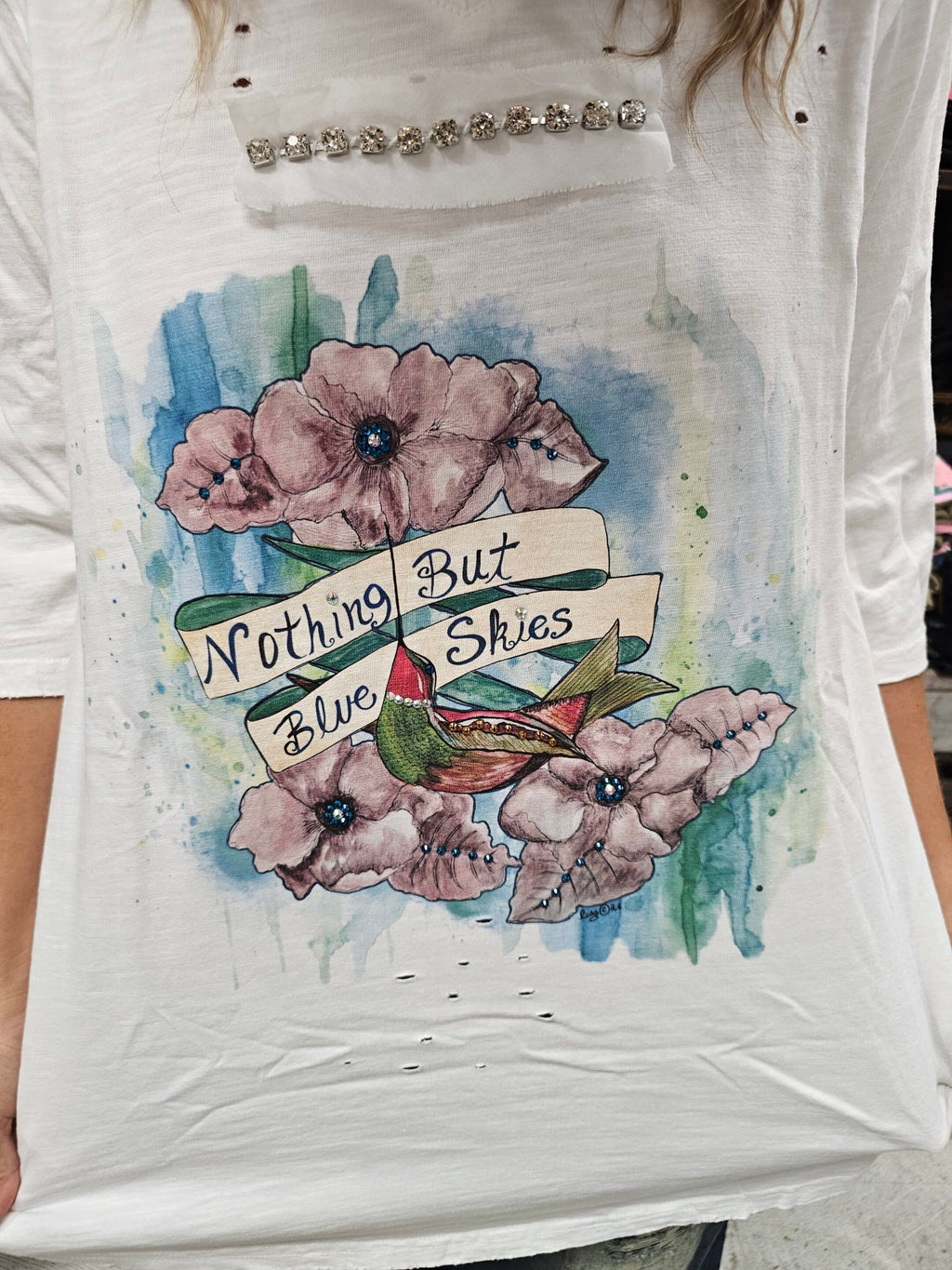 Nothing But Blue Skies Tattered Tee Bundle image 0