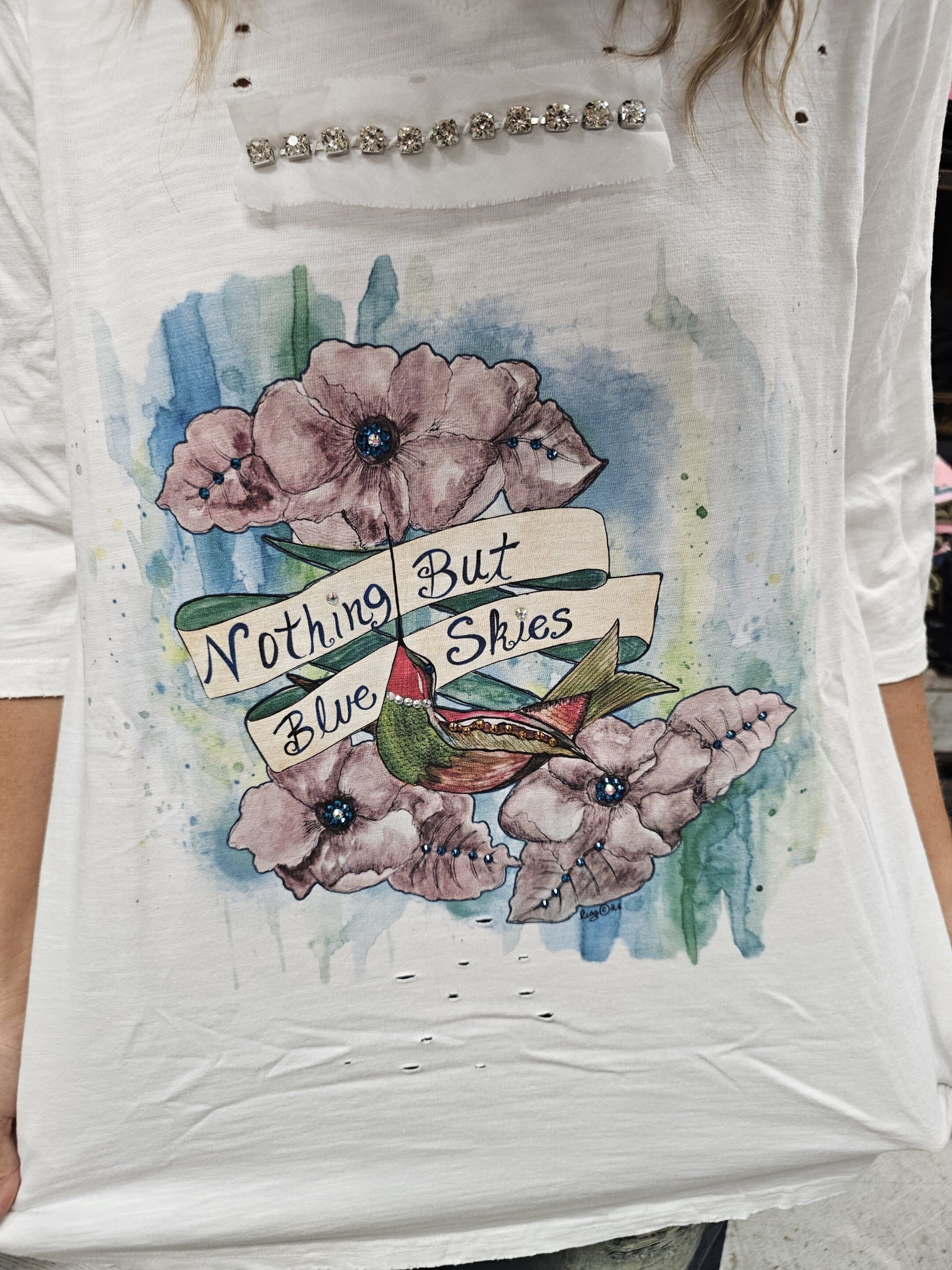 Nothing But Blue Skies Tattered Tee Bundle image 0