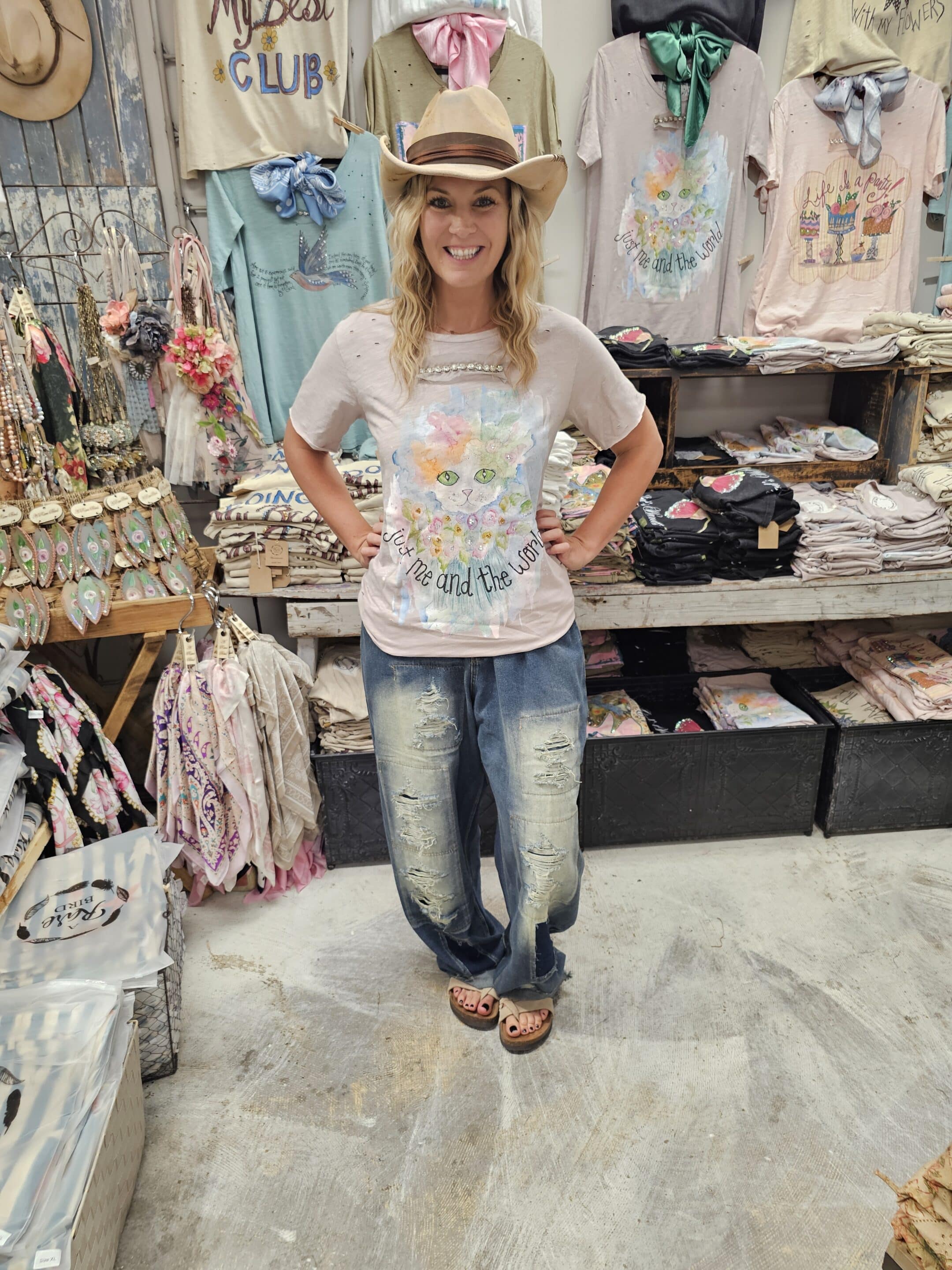 Just Me & The World Tattered Tee Bundle image 1