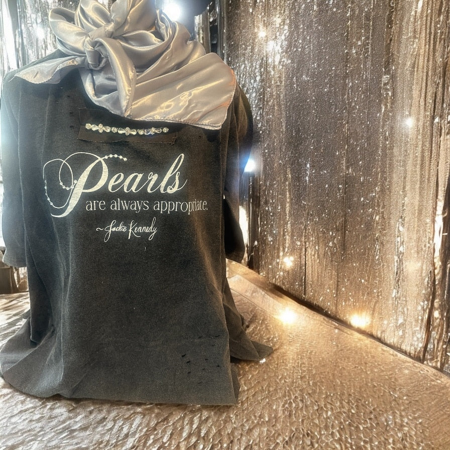 Pearls are Always Appropriate Tattered shirt Bundle image 2