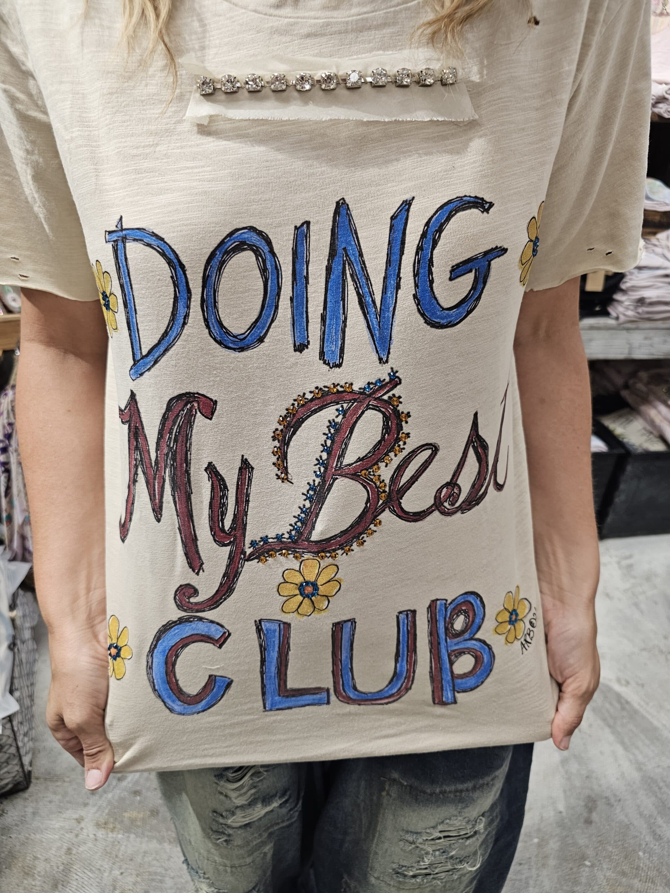 Doing My Best Club Tattered Tee Bundle image 1