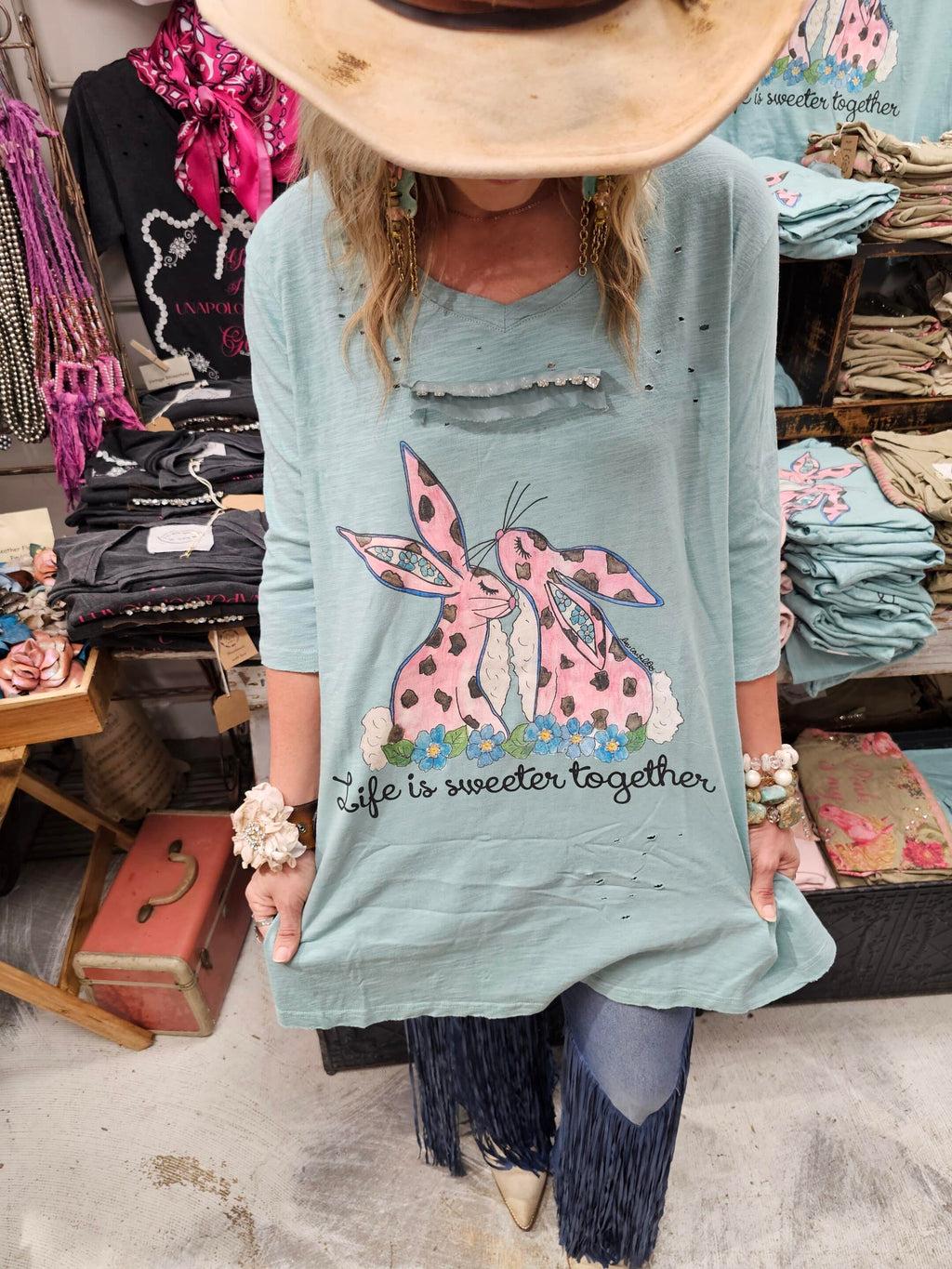 Life is Sweeter Tattered Shirt image 3