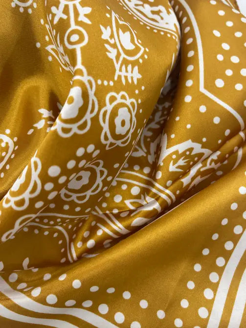 Mustard Bandana Wild Rag image 0