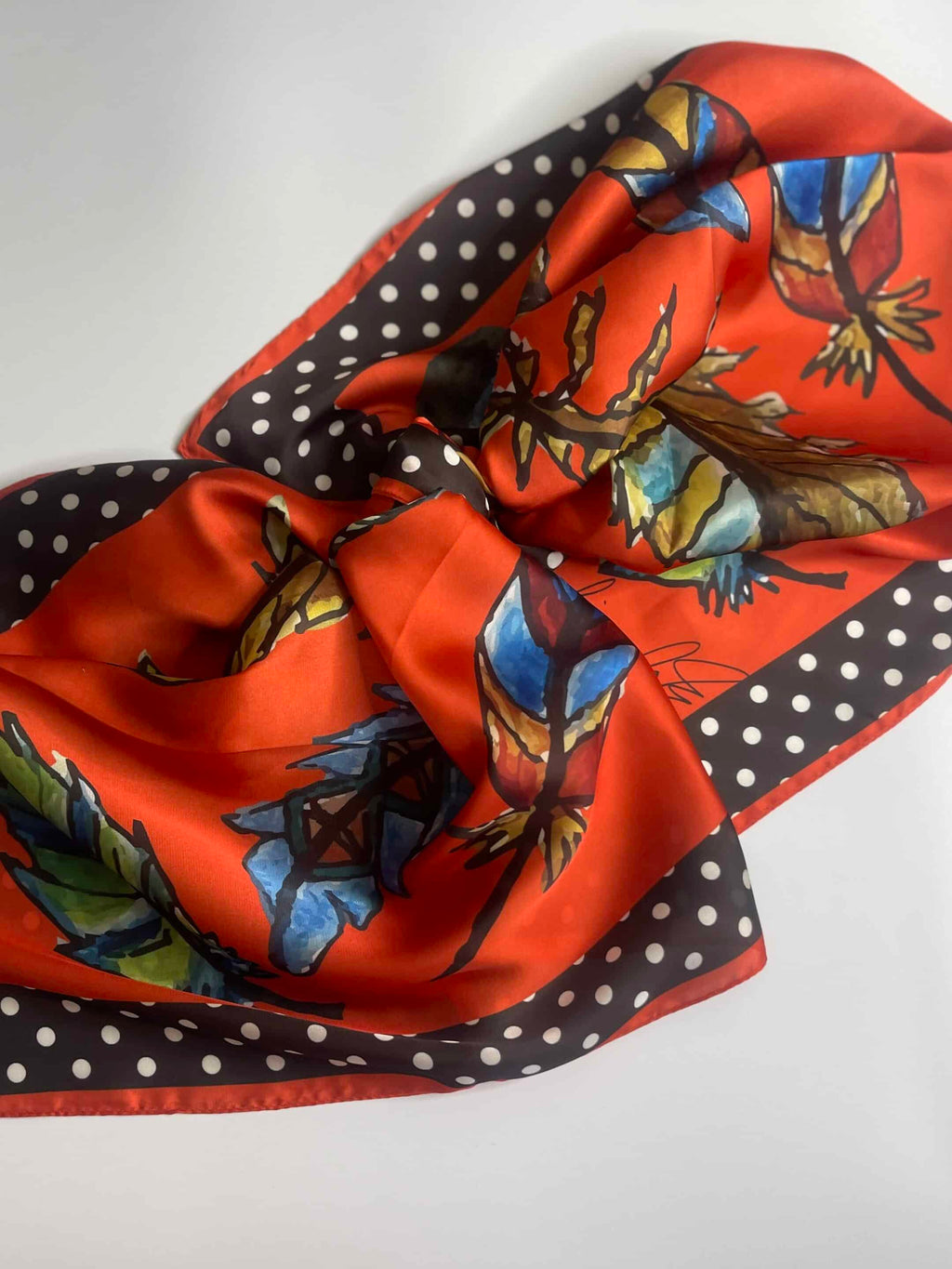 Tangerine Wild Feather Wild Rag image 2
