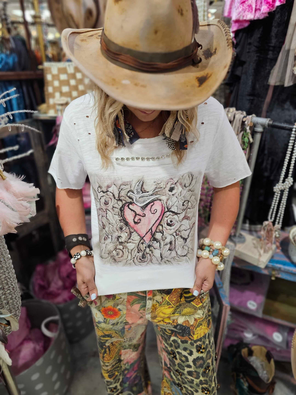 Whispering Dove Tattered Tee image 1