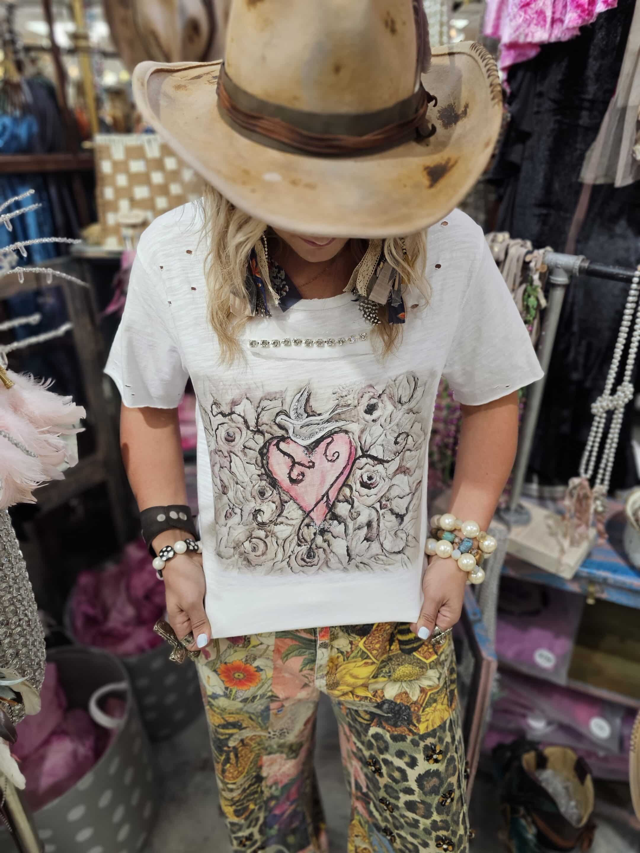 Whispering Dove Tattered Tee image 1