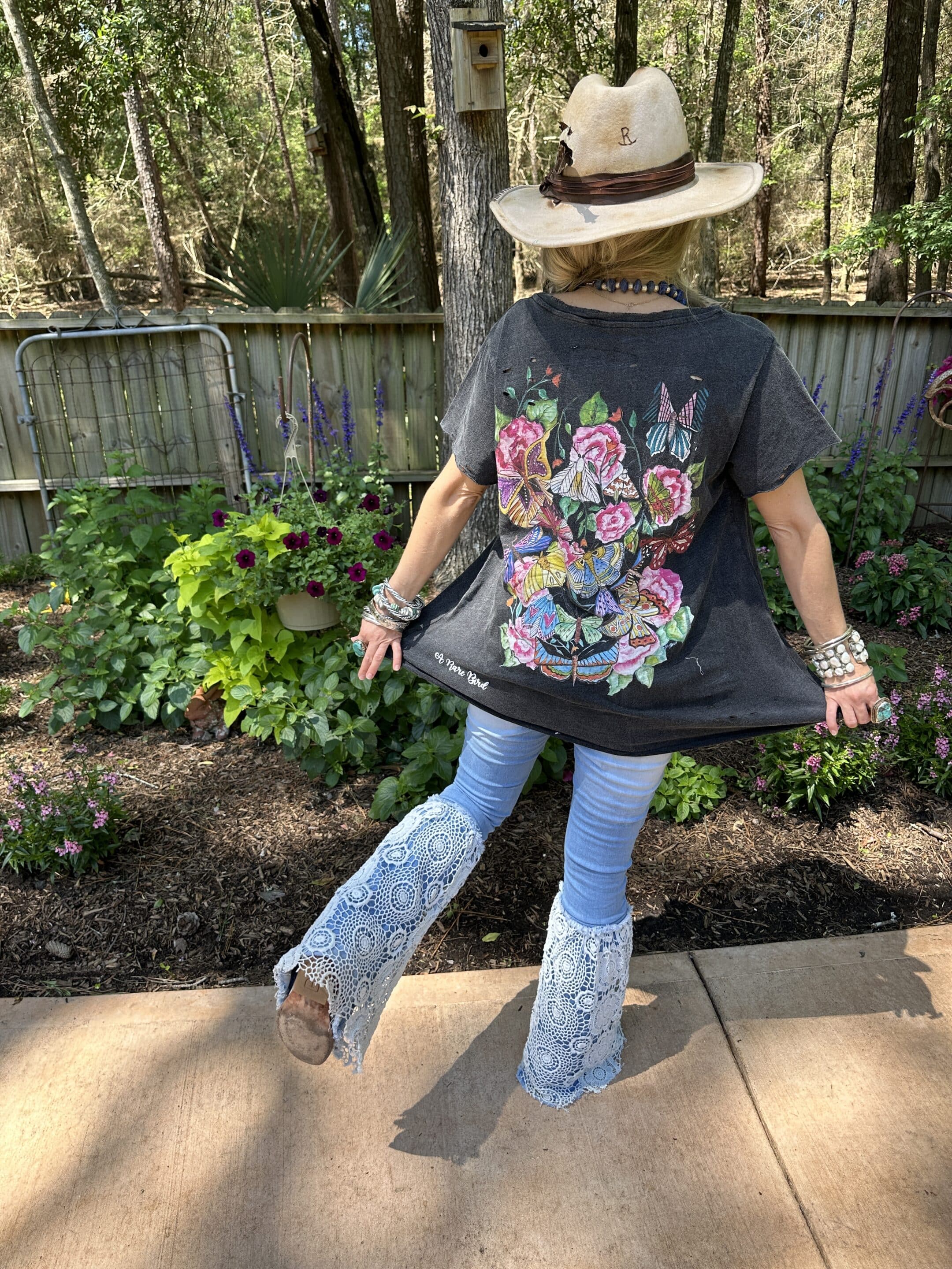Dragonflies and Butterflies Tattered Tee image 2