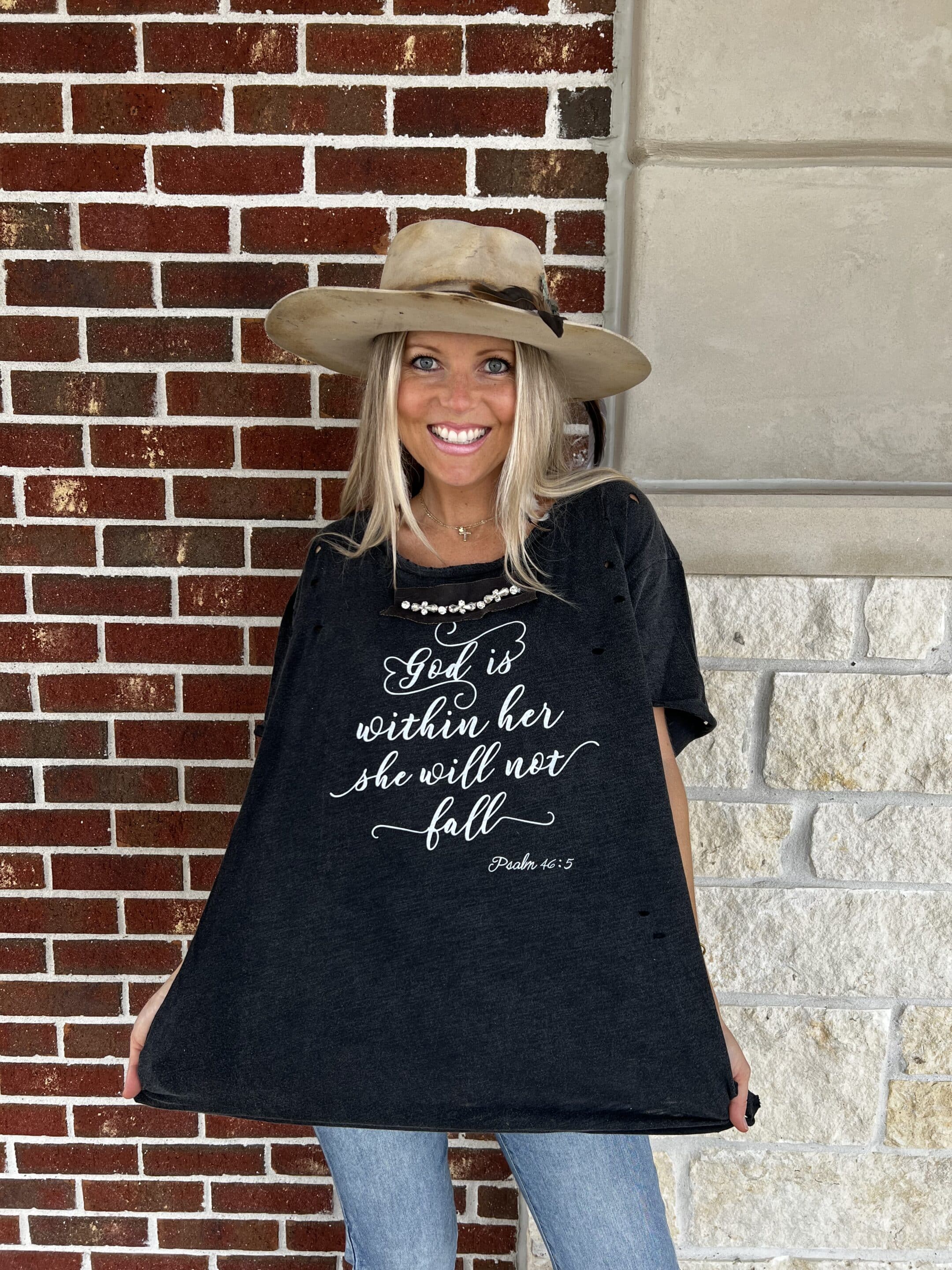"God is within Her" Distressed Shirt Bundle image 2