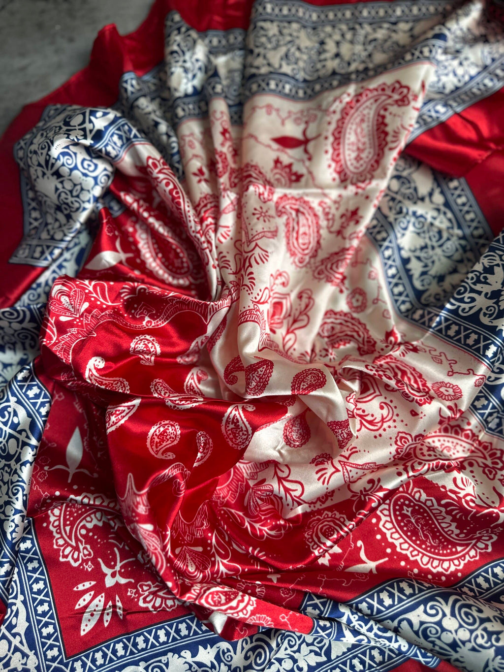 Red White and Blue Bandana Wild Rag image 2