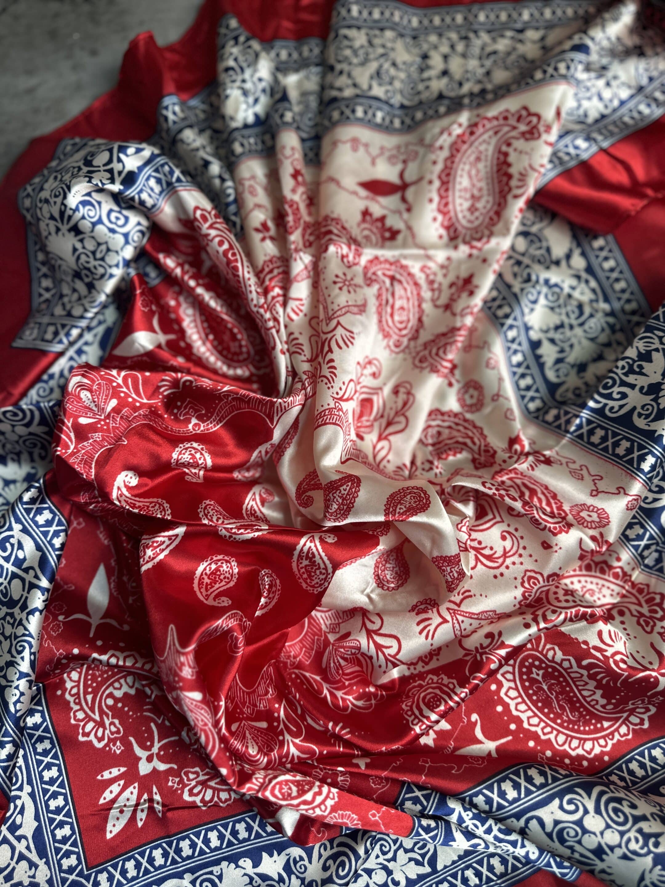 Red White and Blue Bandana Wild Rag image 2