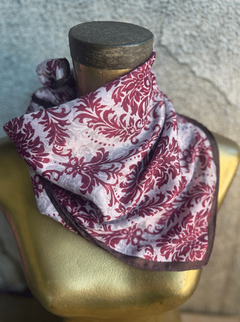 Cranberry Paisley Wild Rag image 1