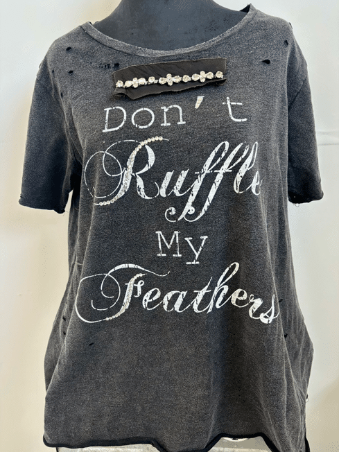 Don't Ruffle my Feathers" Tattered Shirt image 4