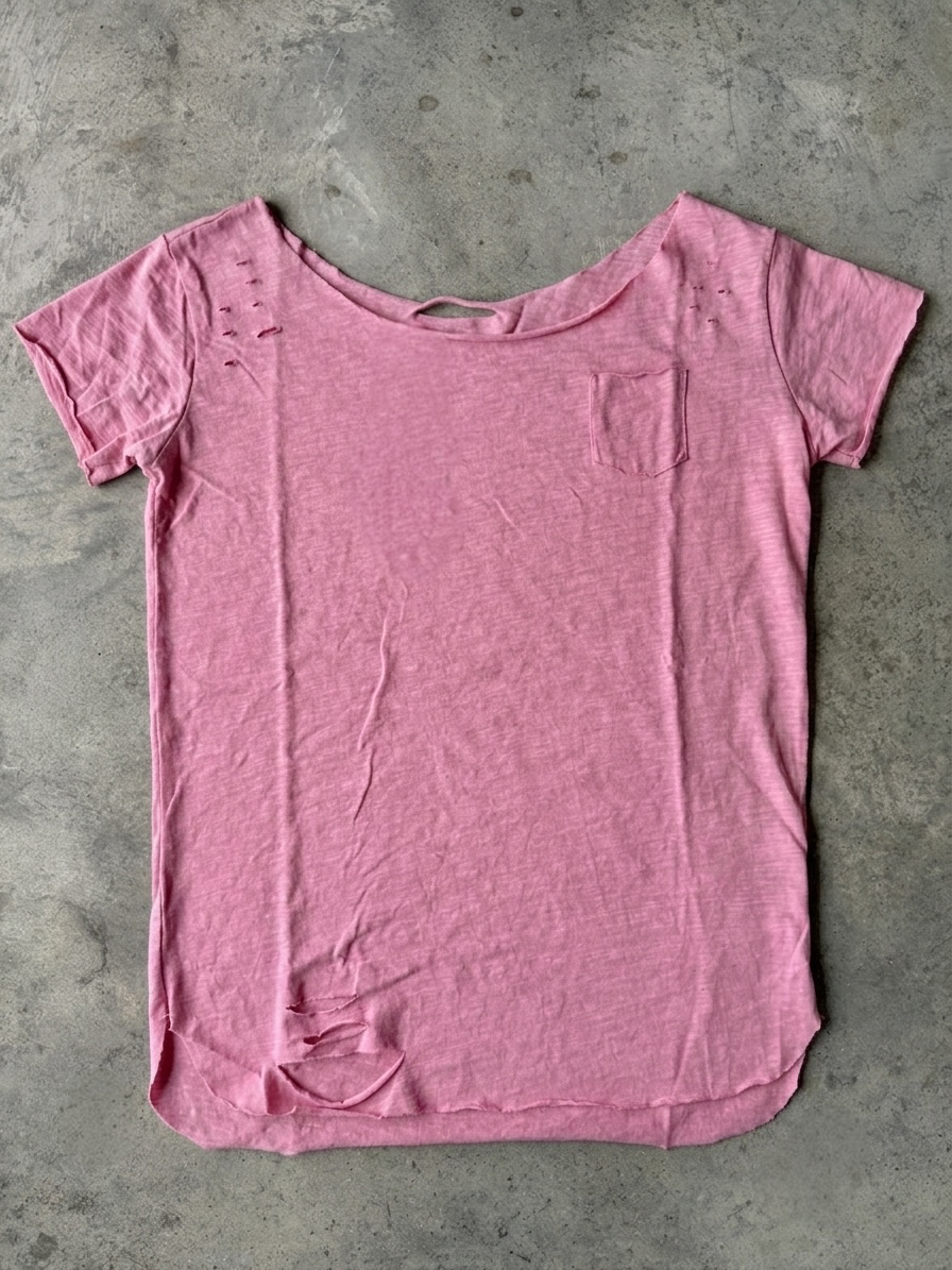 Dusty Rose Rip Tee