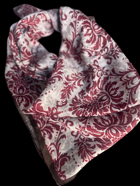 Cranberry Paisley Wild Rag image 0