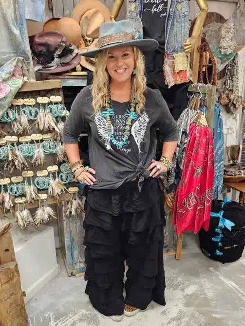 Pretty Things and a Pair of Wings Distressed Shirt image 0