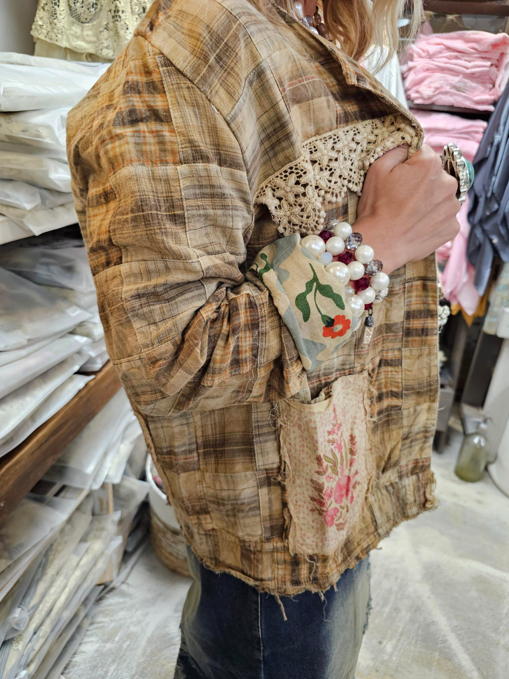Honey Beige Flower Jacket Bundle image 2