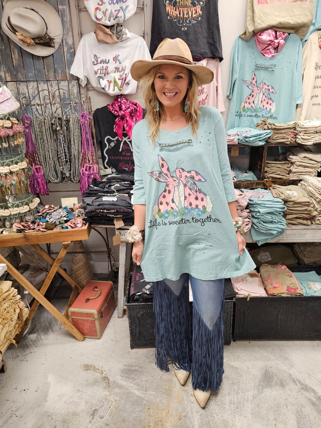 Life is Sweeter Tattered Shirt image 2