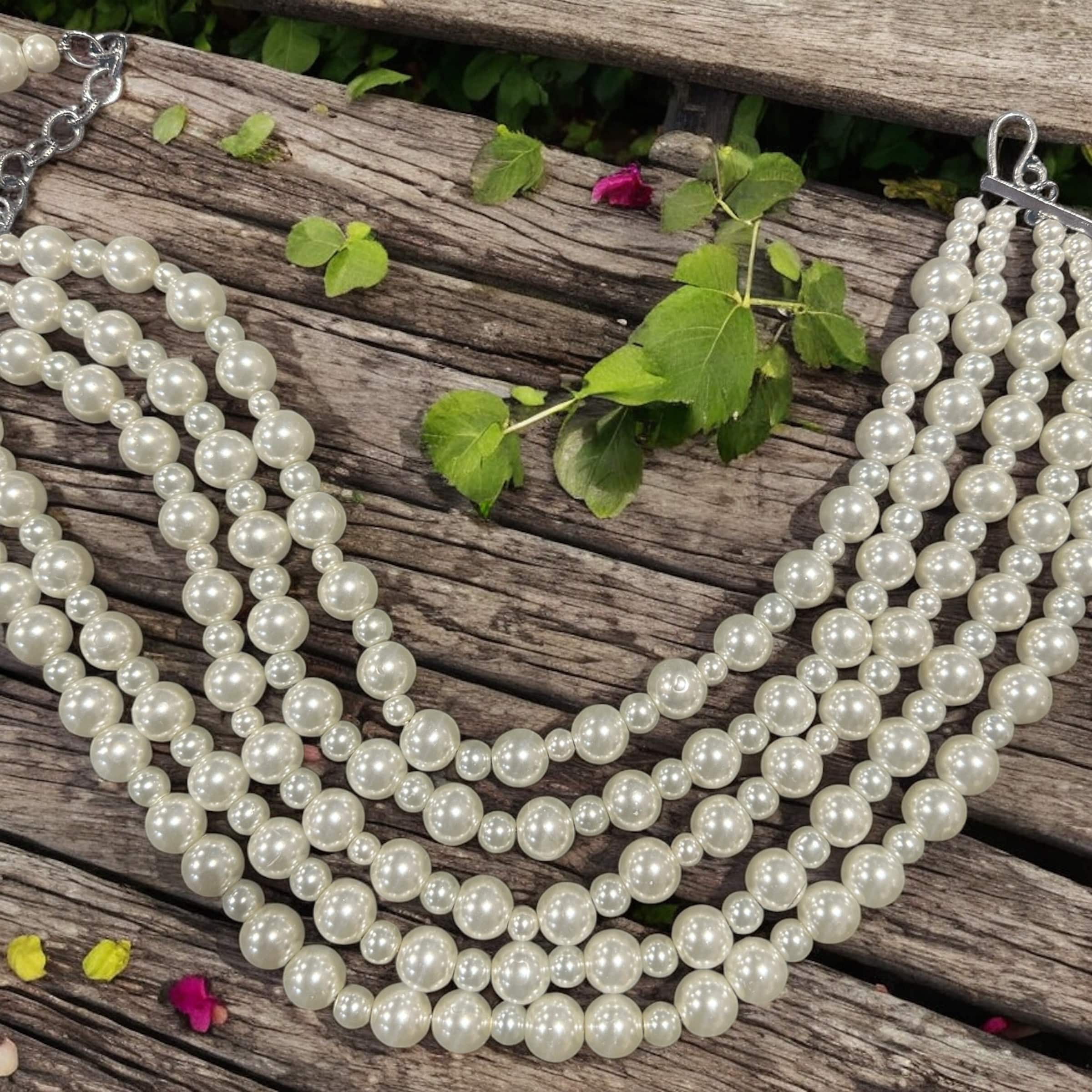 "Is It Real" 5 Strand Cream Peals image 2