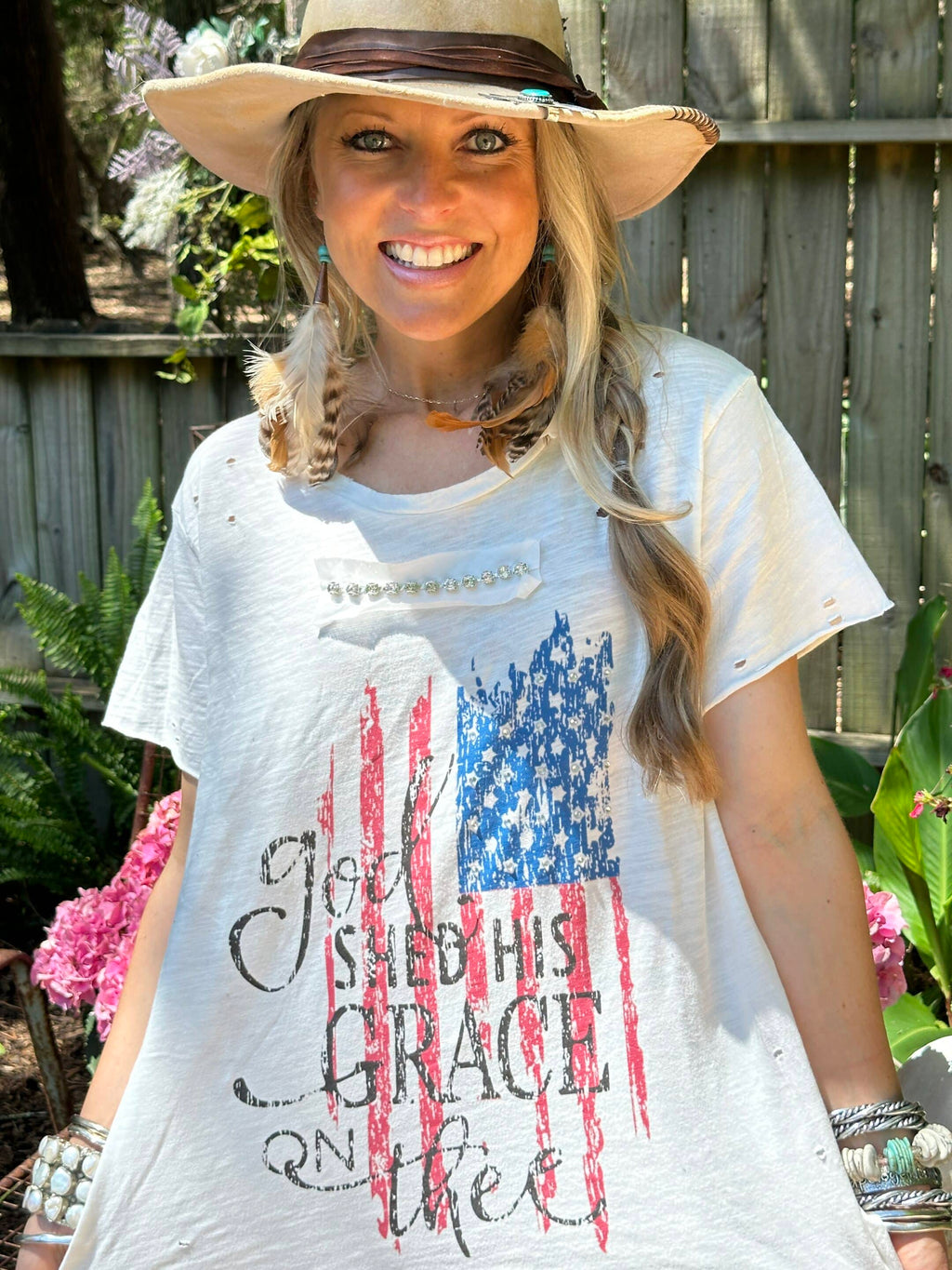 God Shed His Grace on Thee Tattered Tee Bundle image 3
