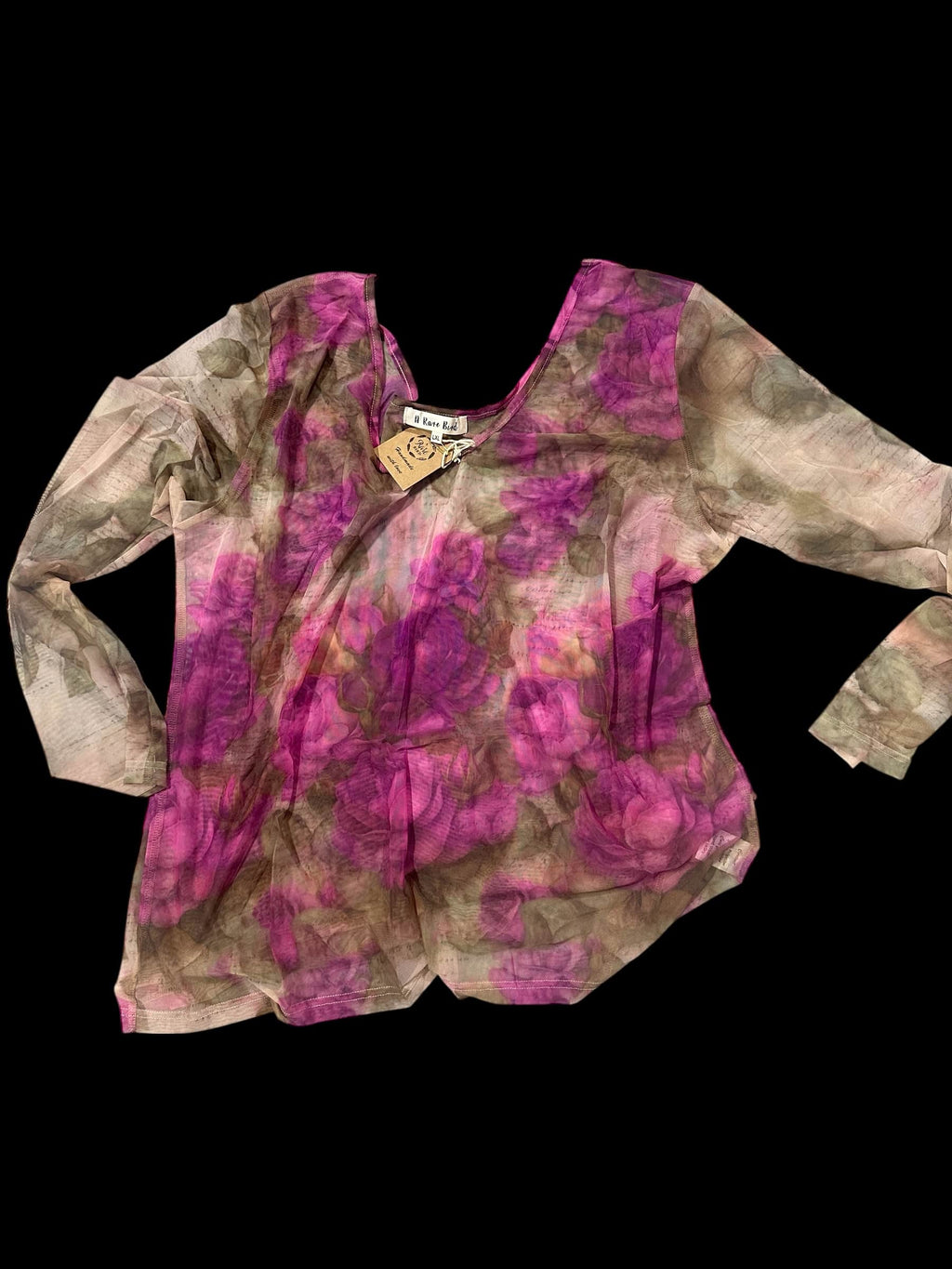 Roses Roses More Roses Mesh Top image 0