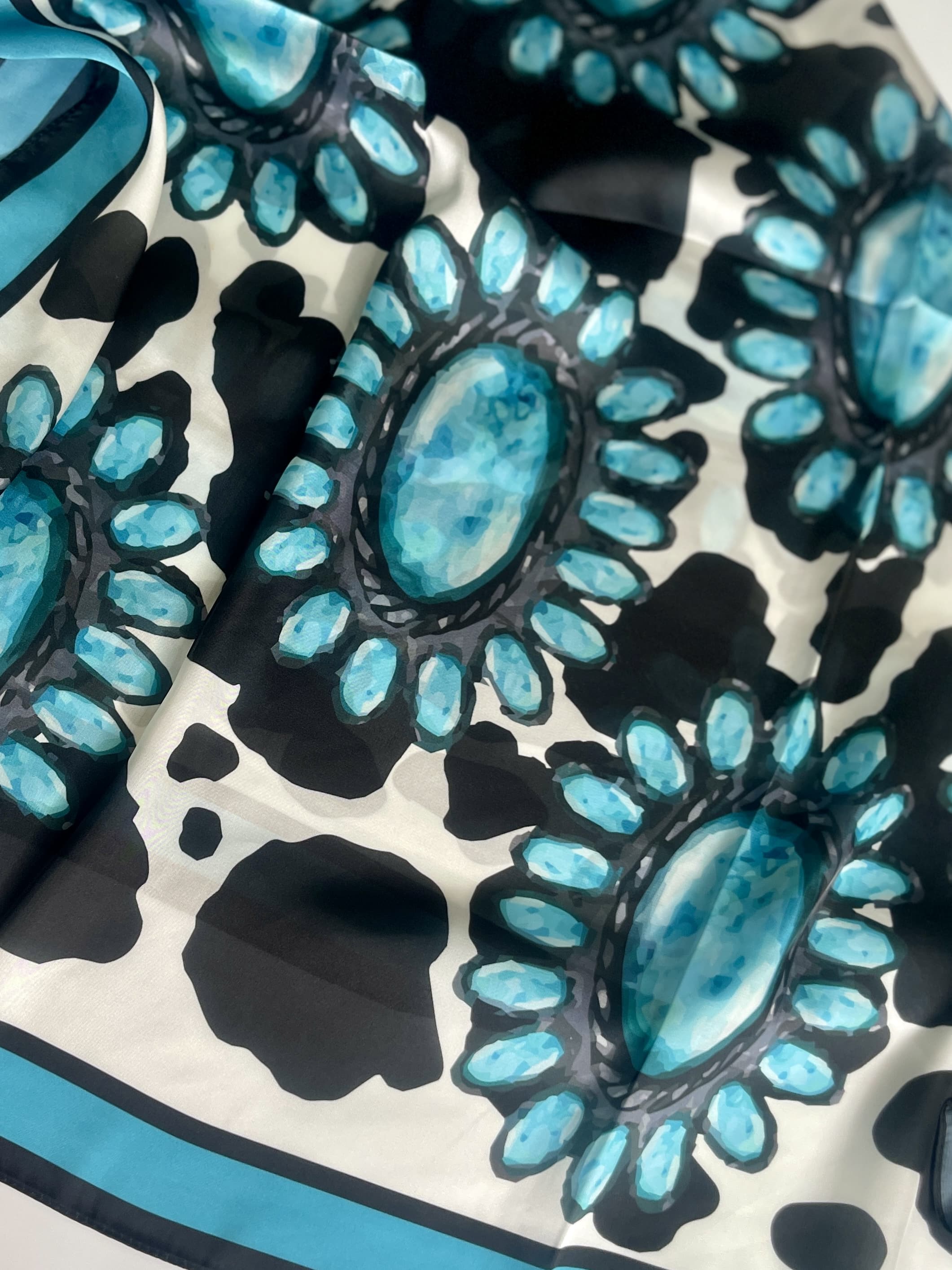 Turquoise Concho Wild Rag image 0