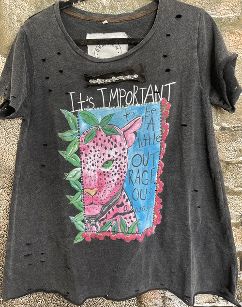 OUTRAGEOUS Hand Distressed Shirt image 2
