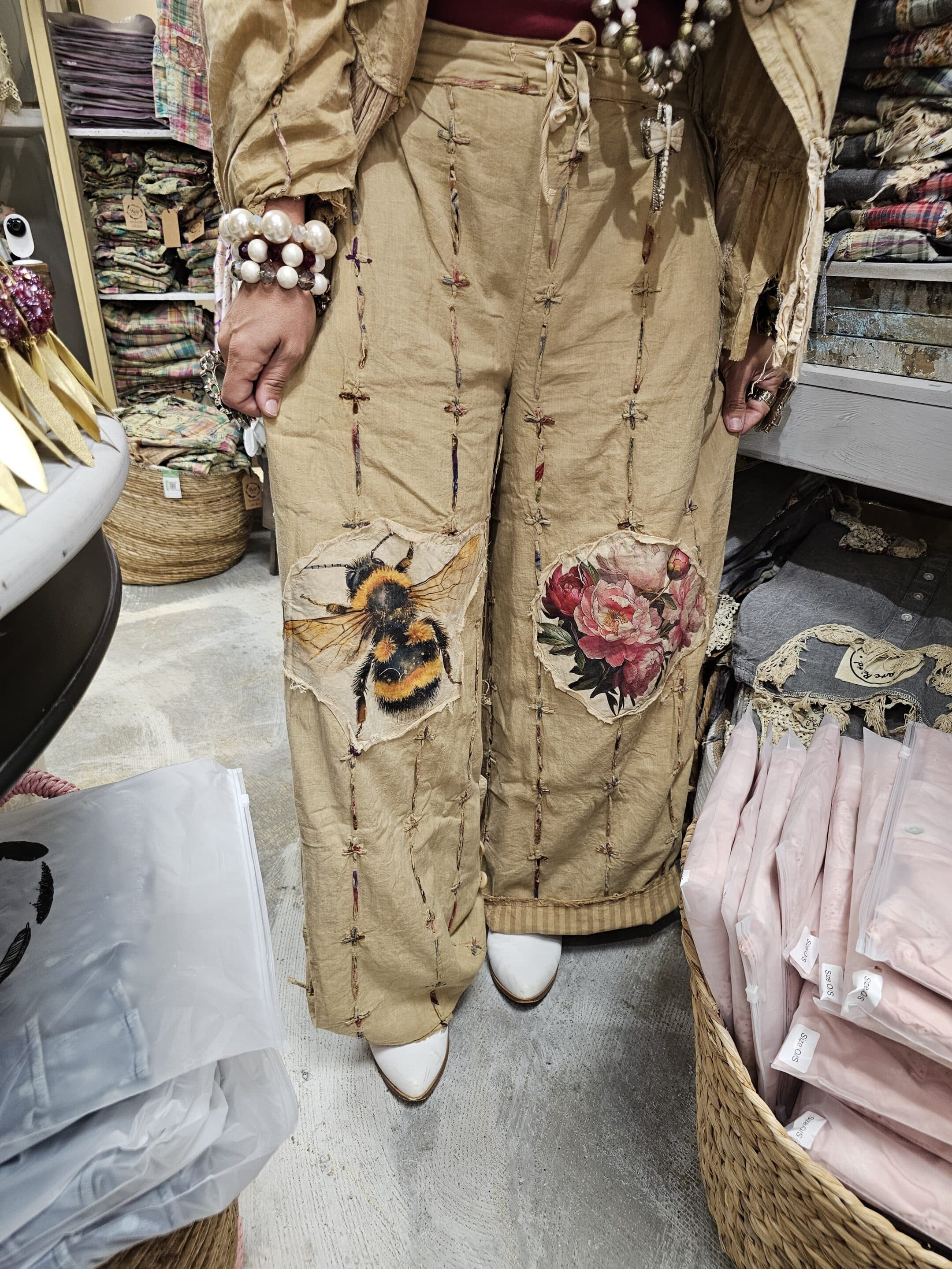 Bumble Bee Rose Pants image 1
