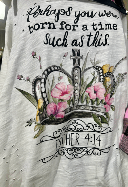 Perhaps You Were Born For a Time Such as This Shirt image 0