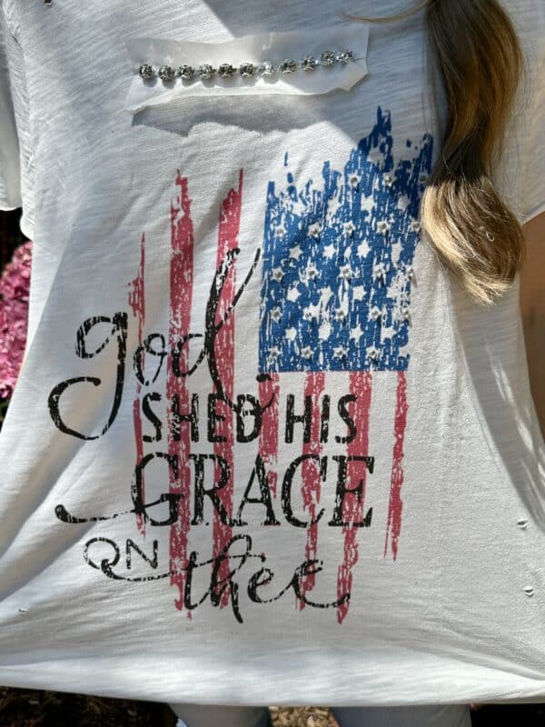 God Shed His Grace on Thee Tattered Tee