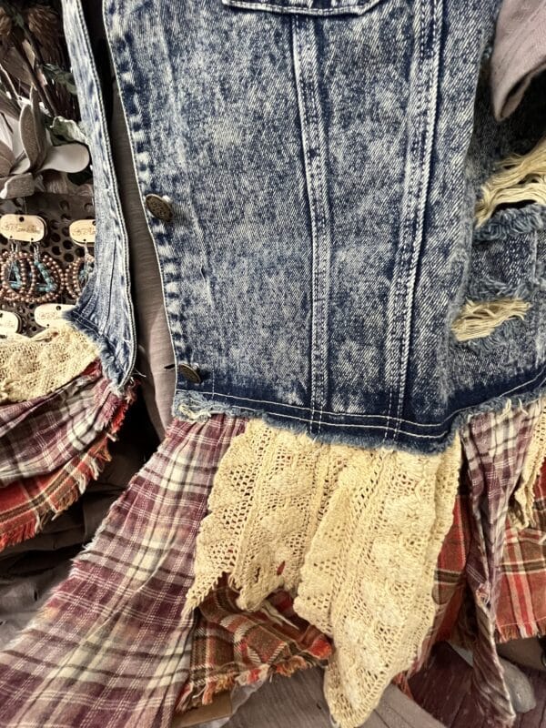 Denim Rag Vest - Image 3