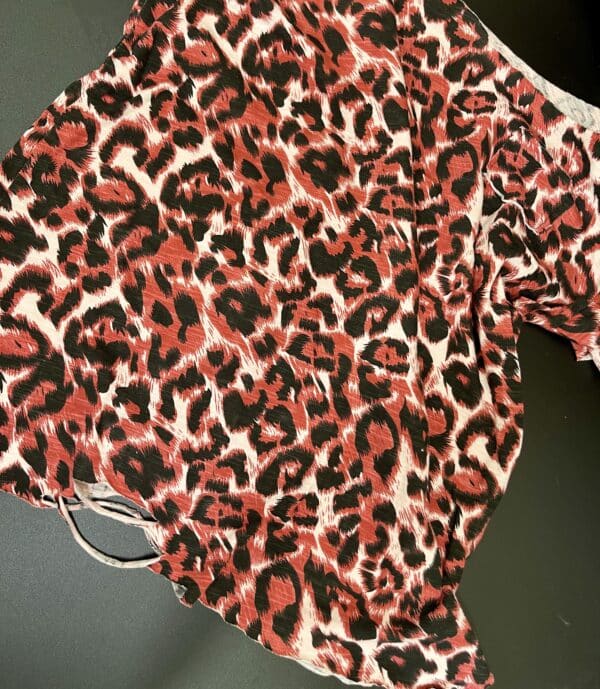 Cranberry Leopard Rip shirt - Image 3