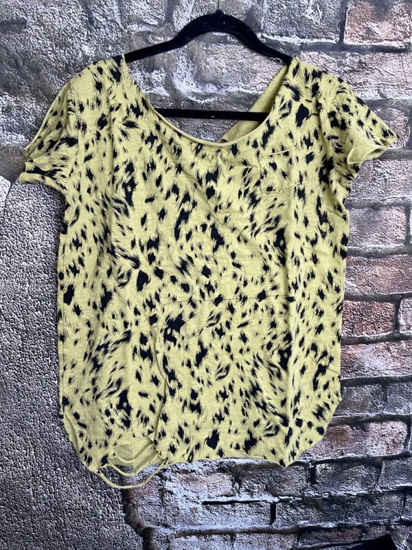 Chartreuse Cheetah Rip Shirt