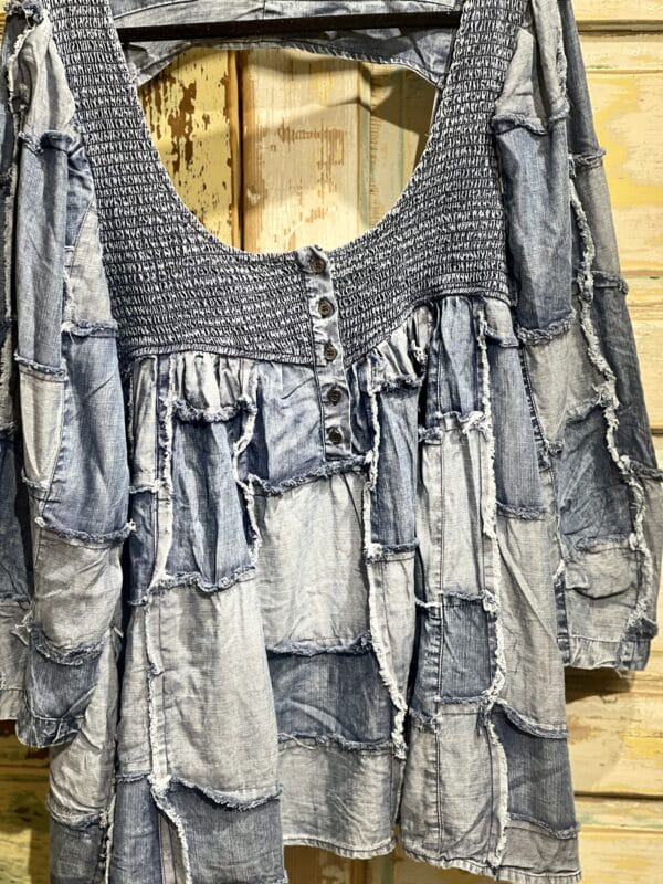 Patch Denim Keyhole Shirt Bundle - Image 4