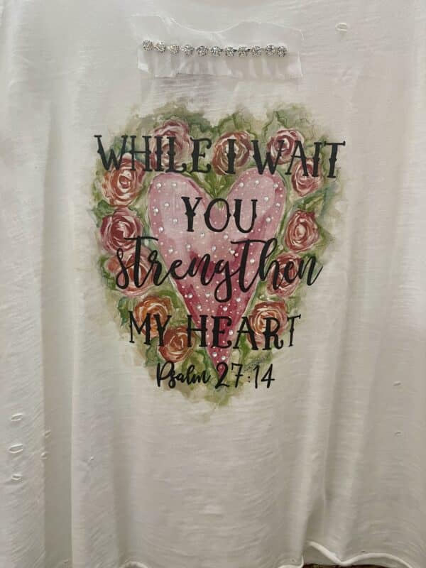 Strengthen My Heart Tattered Shirt - Image 4