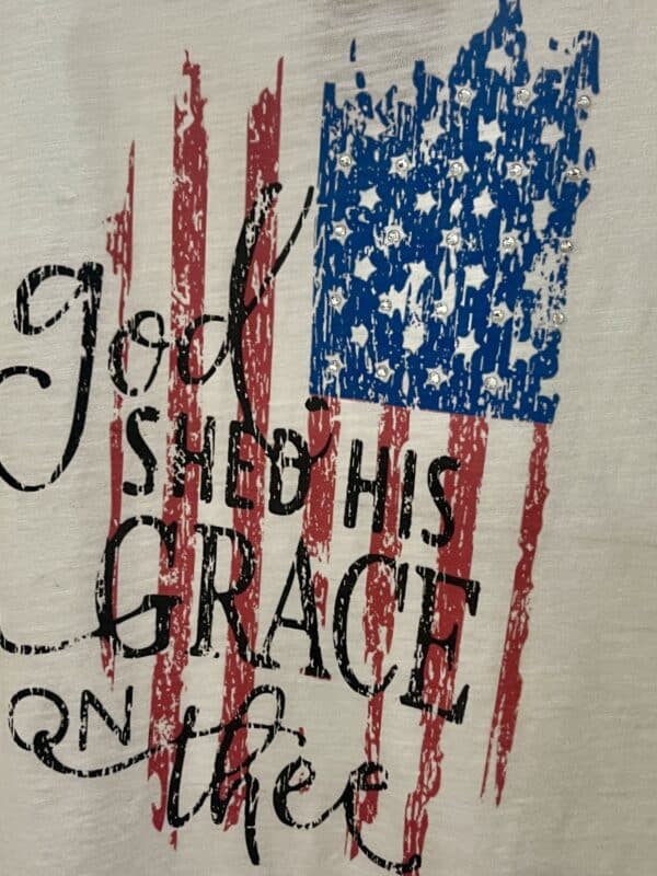 God Shed His Grace on Thee Tattered Tee - Image 3