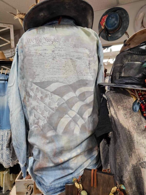 Distressed Denim Freedom Shirt - Image 3